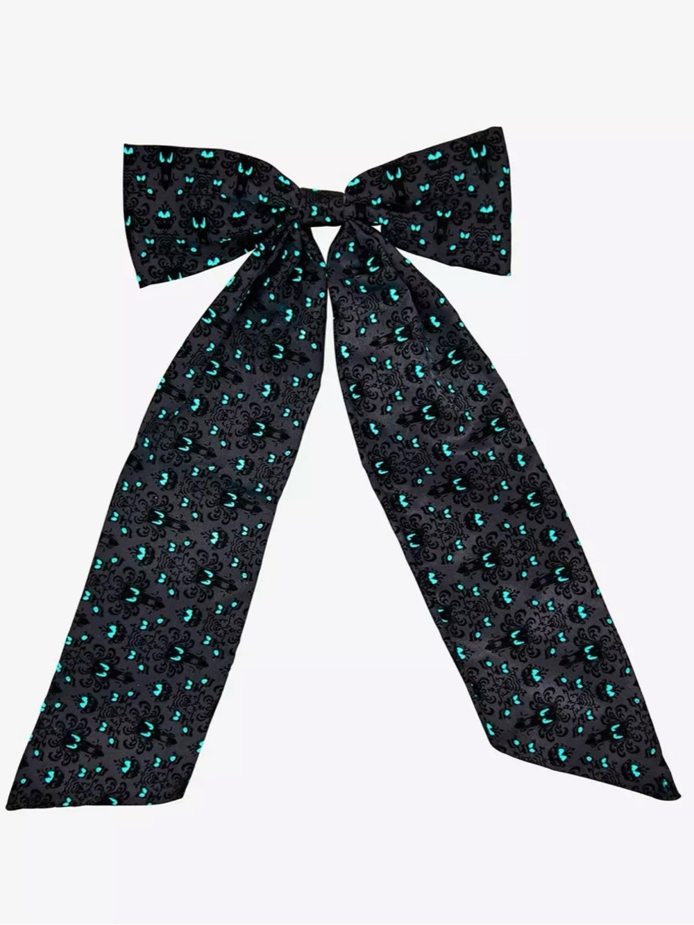 Disney Haunted Mansion Glow-In-The-Dark Hair Bow Halloween - Picture 2 of 6
